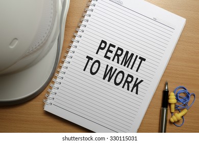 Business Conceptual - Safety At Workplace Focusing On Permit To Work