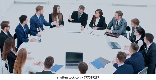 Business Conference. Business Meeting. Business People In Formal