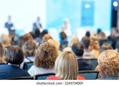 Business conference and presentation, international political meeting or roundtable - Shutterstock ID 2243734009