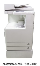 Business Copy Machine On White Background