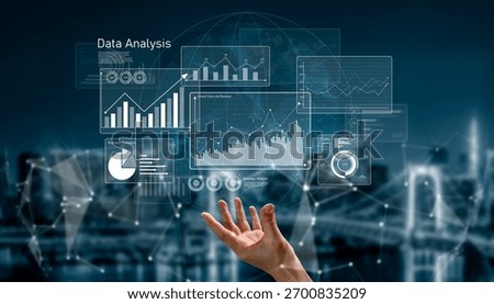Business data analysis dashboard showing charts, statistics, and performance metrics for decision-making, revenue tracking, and strategic planning in organizations Vouch