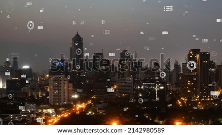 Similar – Foto Bild Sydney City Skyline dunkel