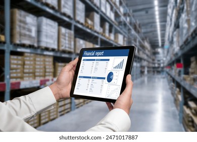 Business data dashboard provide business intelligence analytic for marketing strategy planning snugly with big data set to analyze customer demands and foreseeing business future - Powered by Shutterstock