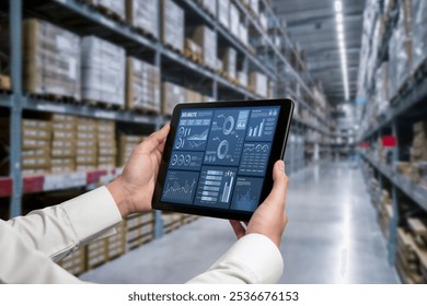 Business data dashboard provide business intelligence analytic for marketing strategy planning snugly with big data set to analyze customer demands and foreseeing business future
