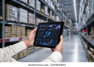 Business data dashboard provide business intelligence analytic for marketing strategy planning snugly with big data set to analyze customer demands and foreseeing business future