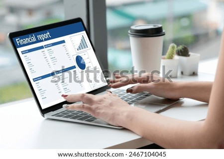 Business data dashboard provide business intelligence analytic for marketing strategy planning snugly with big data set to analyze customer demands and foreseeing business future