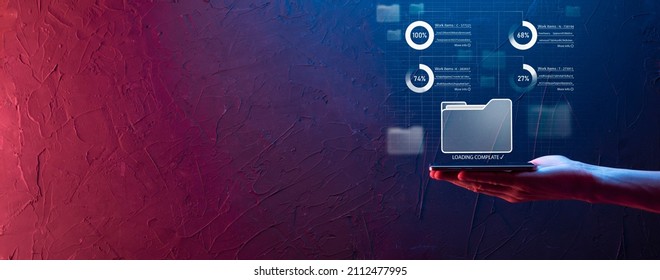 Business developer hand using board framework on virtual modern computer showing innovation Agile software development lean project management tool fast changes concept.Document Management System DMS.