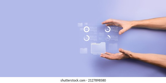 Business developer hand using board framework on virtual modern computer showing innovation Agile software development lean project management tool fast changes concept.Document Management System DMS.