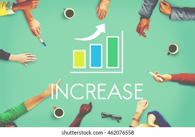 Business Development Growth Bar Chart Concept Stock Photo 462076558 ...