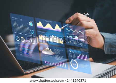 Business development and technology Data analyst. business analytics dashboard Business Intelligence (BI) data visualization, metrics and KPI key performance indicators and reports management.