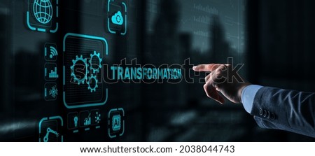 Business Digital Transformation. Future and Innovation Internet and network concept. Technology background