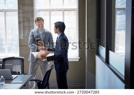 Business, documents or men handshake with notebook for legal advice, settlement negotiation or deal. Lawyer, client and shaking hands in shareholder meeting for trial preparation, agreement and offer