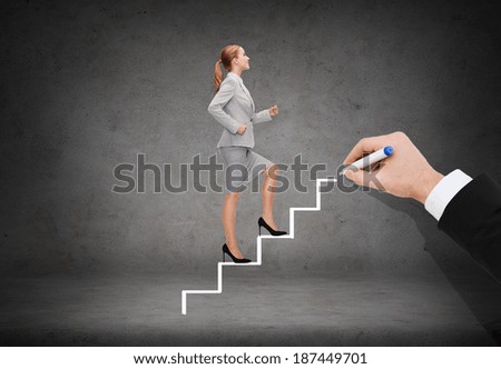 Similar – Image, Stock Photo upward Office Career