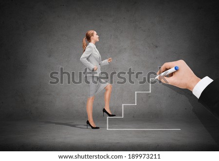 Similar – Image, Stock Photo upward Office Career