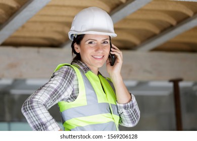 a business engineering woman on the phone