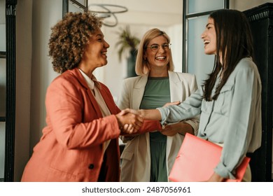 Business executives meeting at a networking event