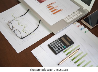 Business finance, tax, accounting, statistics and analytic research concept - Shutterstock ID 746059138