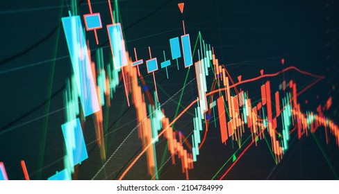 Business financial or stock market background. Business graph on stock market financial exchange