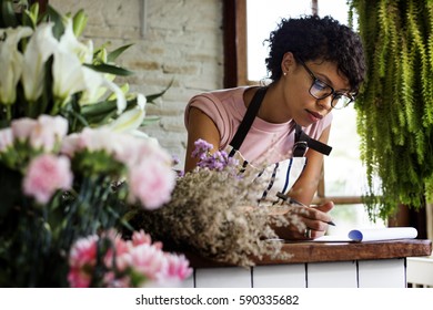 Business Of Flower Shop With Woman Owner