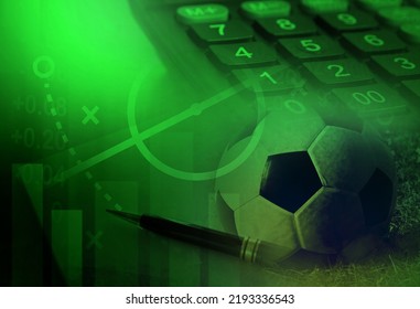 Business In Football Club And Soccer Team Manager, Online Sport Betting Concept 