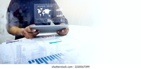 Business Global internet Connection Application Technology and Digital marketing, Financial and Banking, Digital link tech, big data. - Shutterstock ID 2220567399