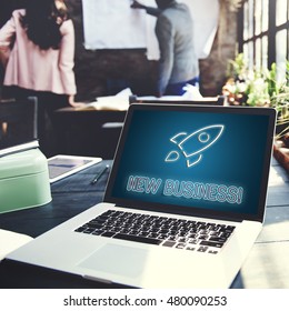 Business Goals Rocketship Target Concept