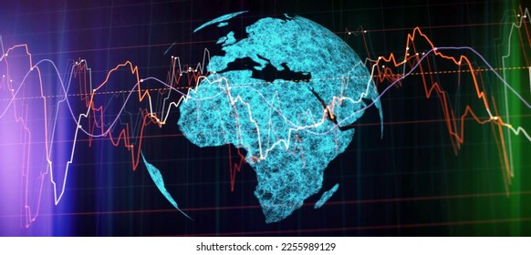 Business graph background. Financial stock market graph on technology - Shutterstock ID 2255989129