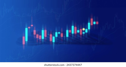 Business growth arrow up digital on blue dark background, investment graph technology circuit to success, financial data technology strategy, market chart profit money, abstract finance background