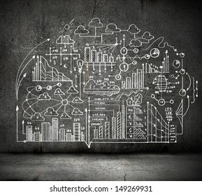 Business Hand Drawn Sketch On Black Stock Photo 149269931 | Shutterstock