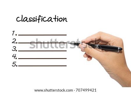 Business hand writing classification