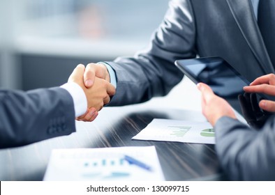 Business handshake - Shutterstock ID 130099715