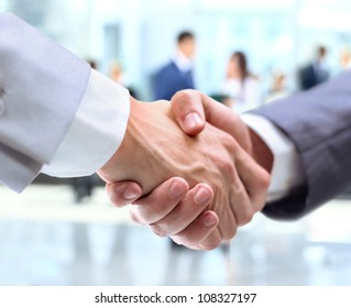 Business Handshake And Business People