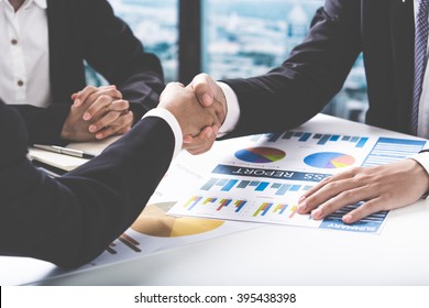 Business Handshake And Business People