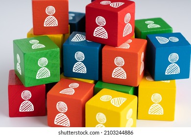 Business  HR icon on colorful jigsaw puzzle - Shutterstock ID 2103244886