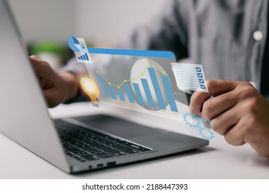 The Business Intelligence concept business data analysis, management tools, intelligence, enterprise strategy development, data-driven decision making, abstract metaphor. - Shutterstock ID 2188447393