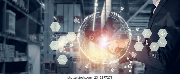 Business intelligence, data analytics and visualization concept. Machine learning, artificial intelligence (AI) and statistical model for predictive analytics and making effective business decisions.