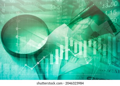 Business Investment, Stock Market Trading Analytics Concept