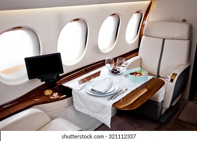 Business Jet Airplane Interior