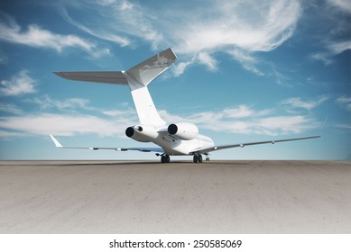 Business jet plane.