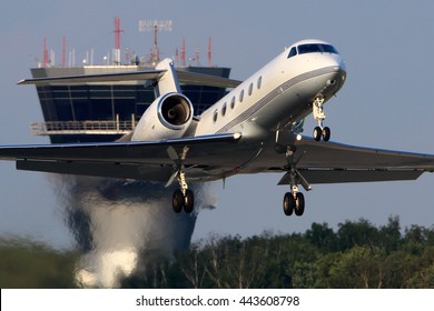 Business Jet Taking Off.