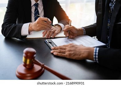 Business Law Concept Lawyer Business Consultation Stock Photo ...