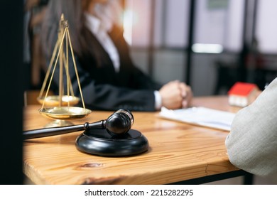 Business Lawyers Having  Concepts Of  Legal Services At The Law Office Work Legal Advice Online