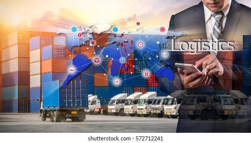 Business Logistics Concept Global Business Connection Stock Photo ...