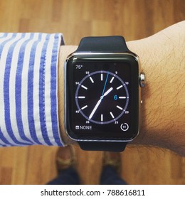 Business Man With Apple Watch