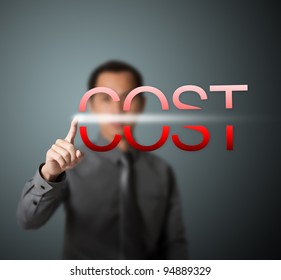 Business Man Cutting Cost