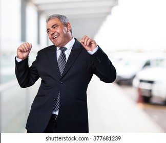 Business Man Dancing