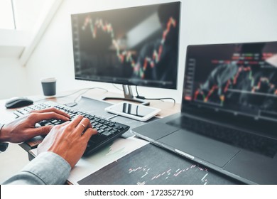 Business man deal Investment stock market discussing graph stock market trading Stock traders concept. - Shutterstock ID 1723527190