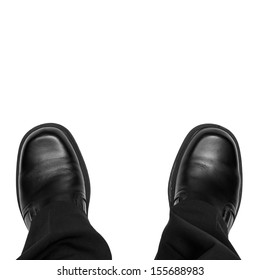 Business Man Feet Isolated On White