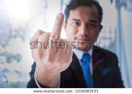 Business Man Hand Gesture Represent Bad Stock Photo Edit Now