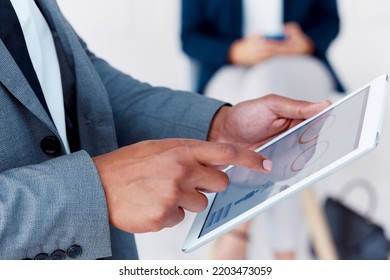 Business man hands, tablet planning and annual report big data, research and office management. Manager digital marketing, kpi finance strategy and internet stats analytics for financial economy apps - Shutterstock ID 2203473059